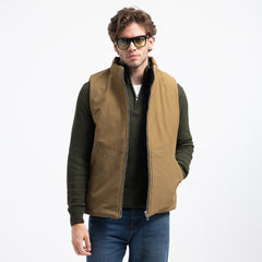 Double Face Vest Zipper Basic-VST-076-W26
