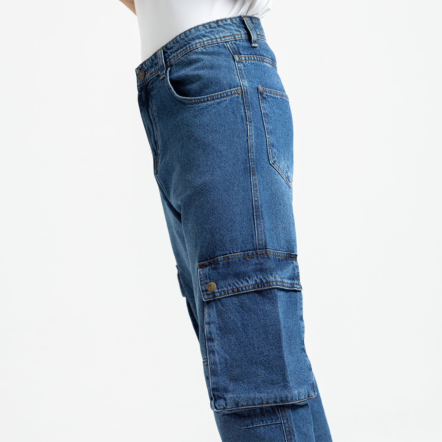 Jeans Wide Leg Cut & Saw-JN-583