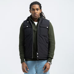 Double Face Vest Zipper Basic-VST-078-W26