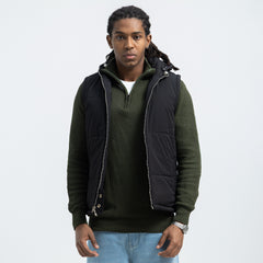 Double Face Vest Zipper Basic-VST-078-W26