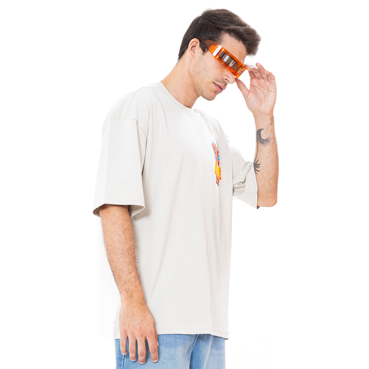 T Shirt R OVER SIZE Printed TR-146-S25
