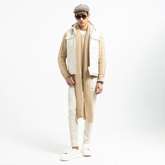 Double Face Vest Zipper Basic-VST-078-W26