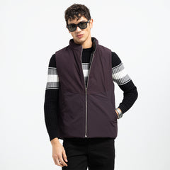 Double Face Vest Zipper Basic-VST-076-W26