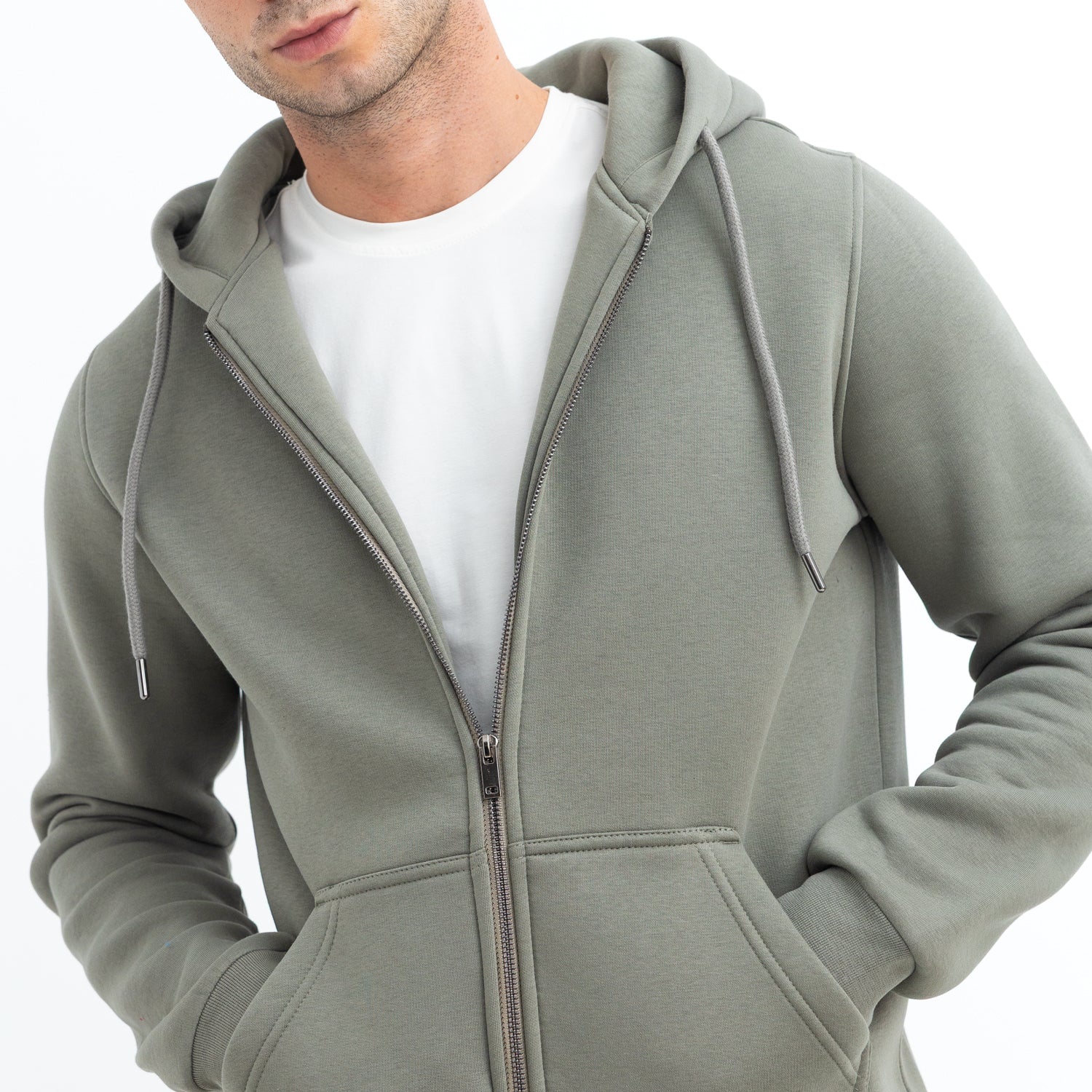 Sweatshirt Zipper Hoodie Basic SWS-000367-W27 Secondary image
