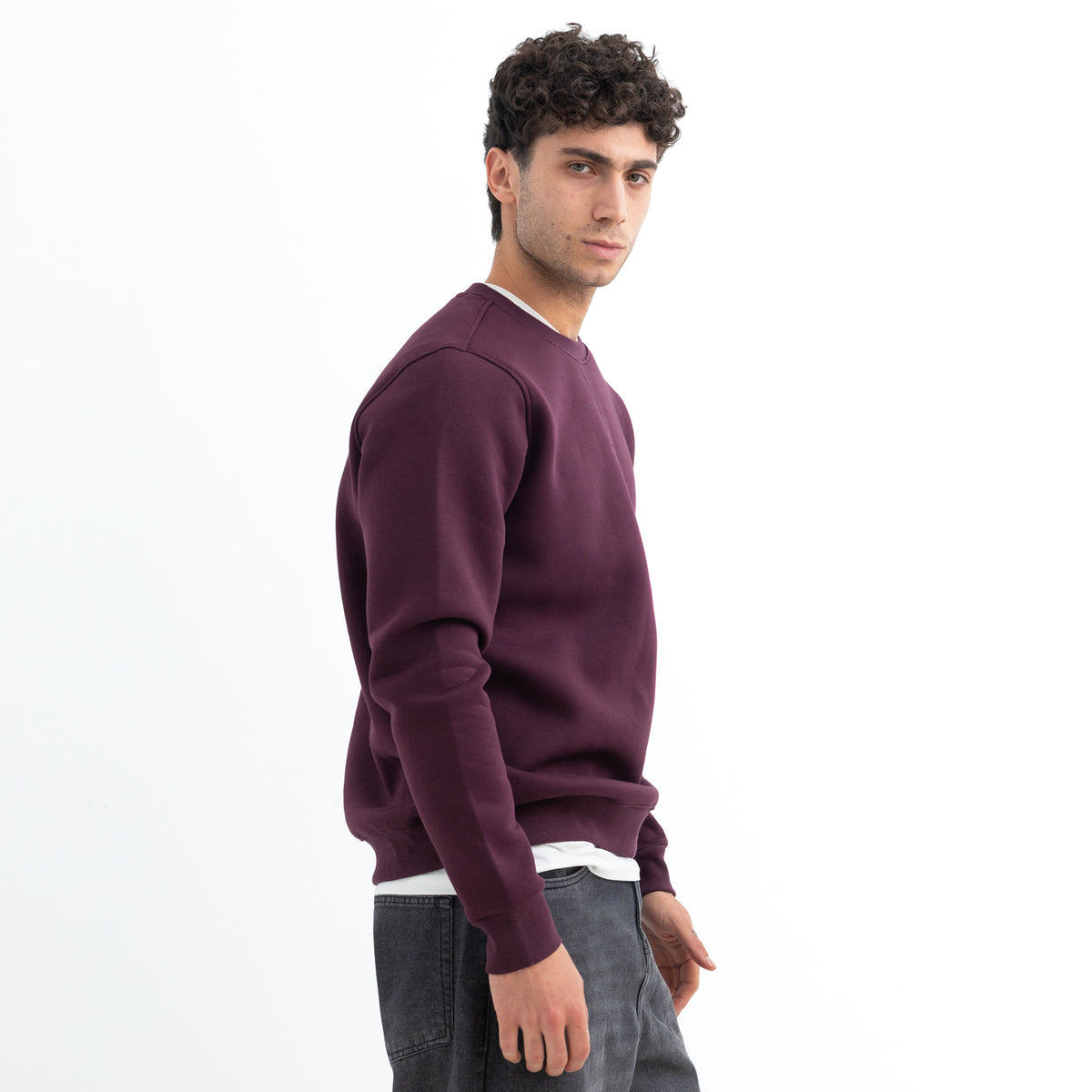 Sweatshirt Round Basic SWS-000356-W27