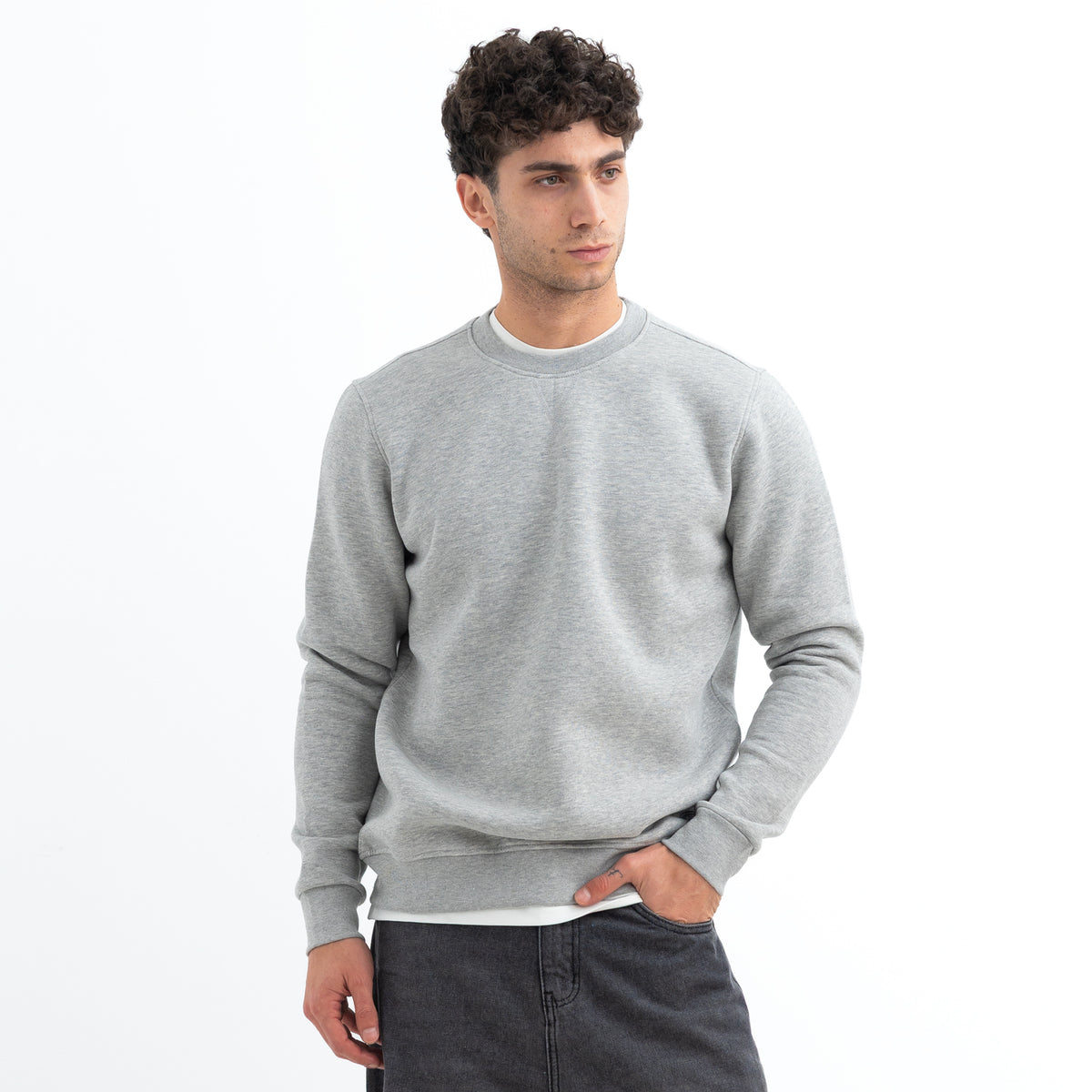 Sweatshirt Round Basic SWS-000356-W27