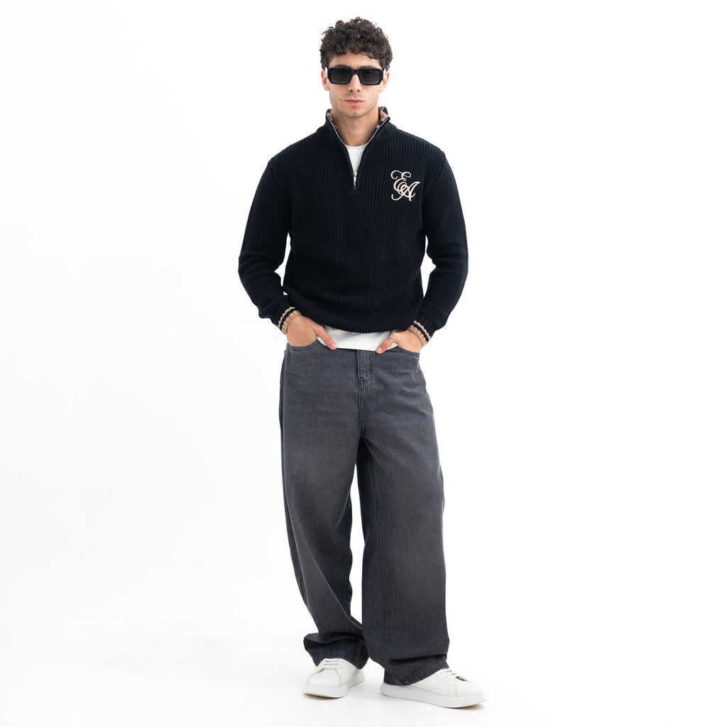 Pullover Half Zipper Embroidery PUL-000210-W27