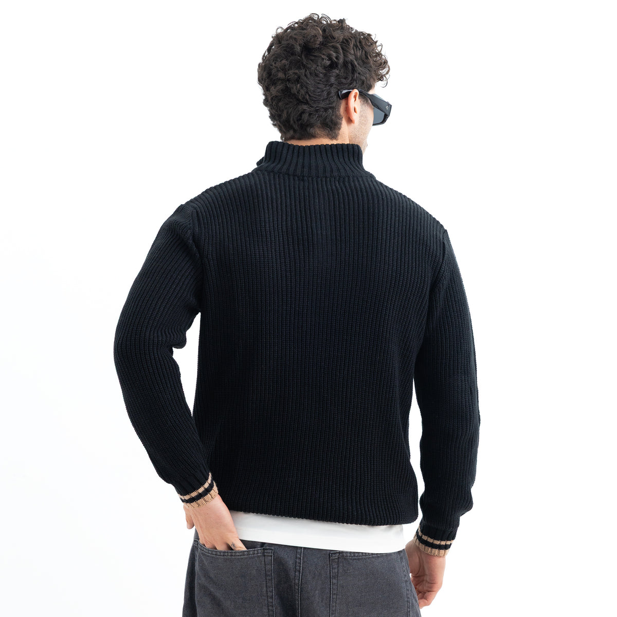 Pullover Half Zipper Embroidery PUL-000210-W27