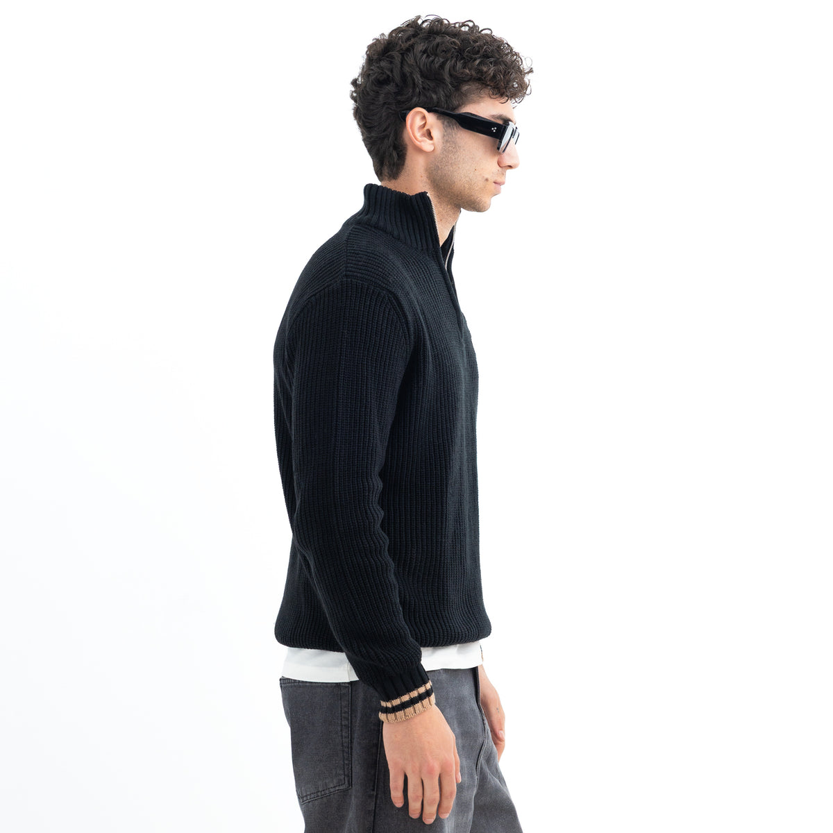 Pullover Half Zipper Embroidery PUL-000210-W27