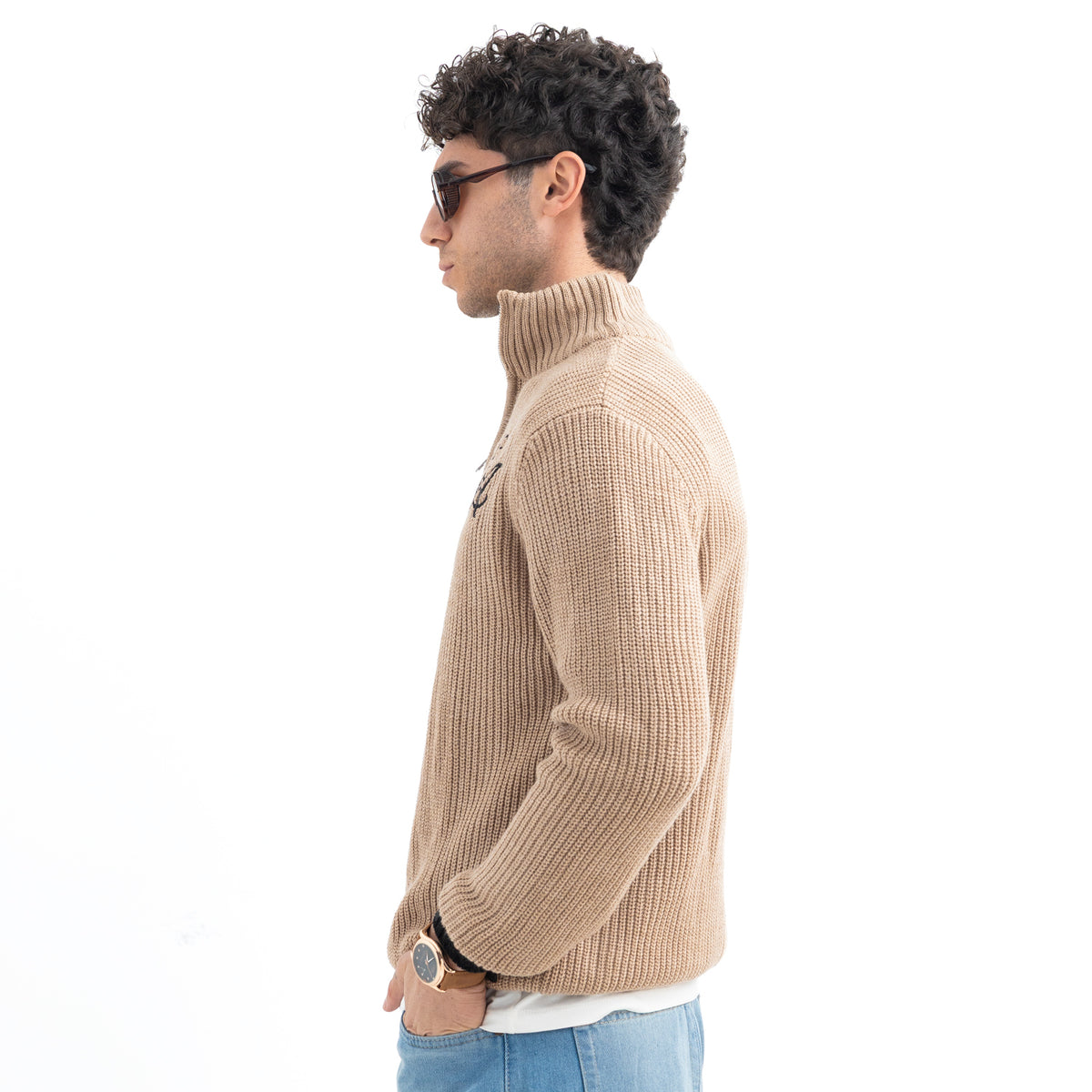 Pullover Half Zipper Embroidery PUL-000210-W27