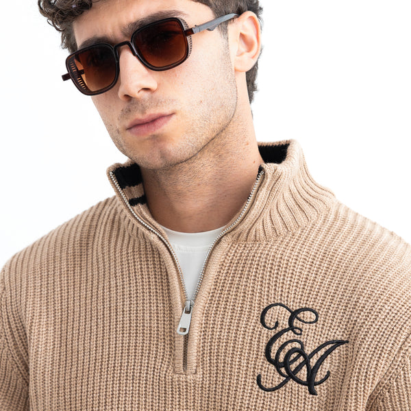 Pullover Half Zipper Embroidery PUL-000210-W27