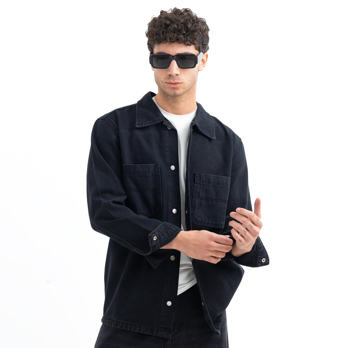 Over shirt L/S Denim 2 Pockets SHR-000441-W27