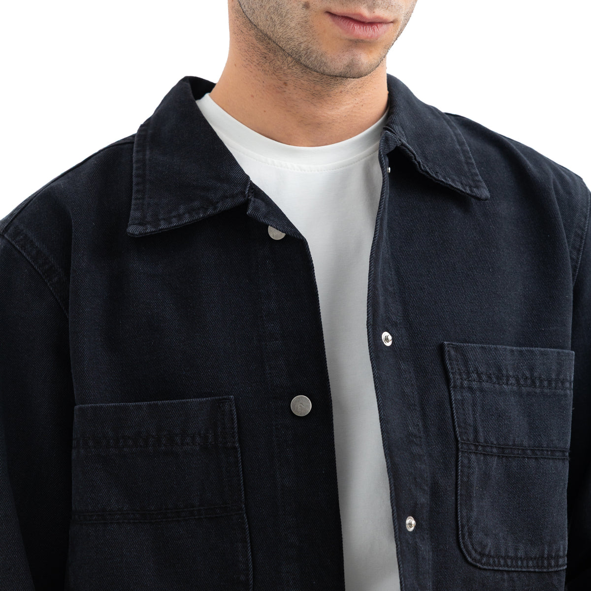 Over shirt L/S Denim 2 Pockets SHR-000441-W27