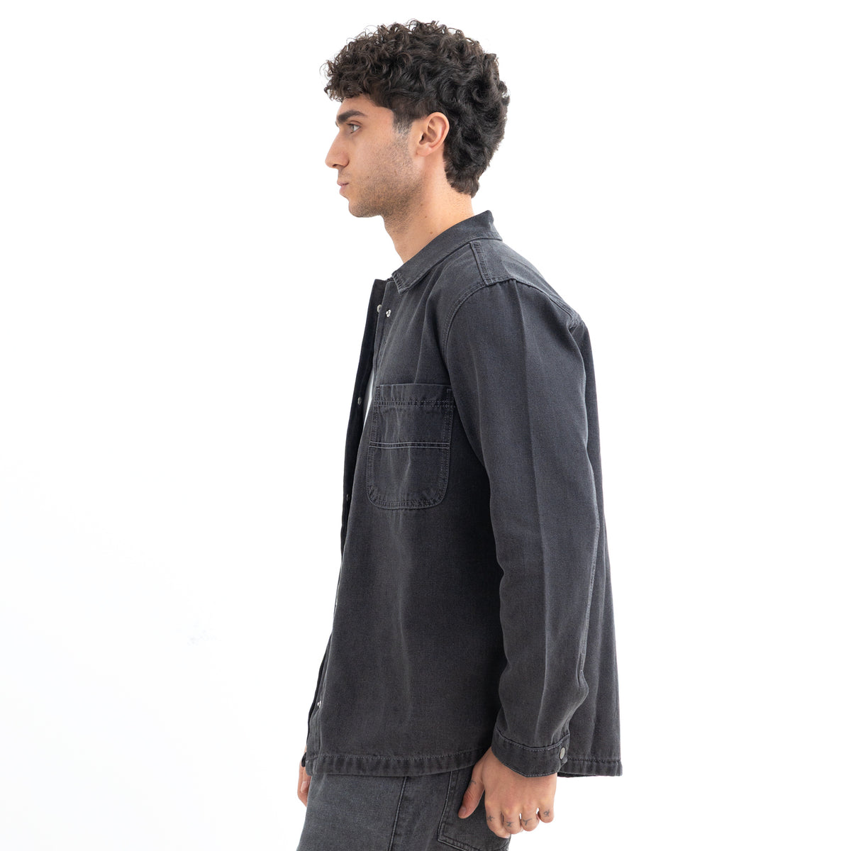 Over shirt L/S Denim 2 Pockets SHR-000441-W27