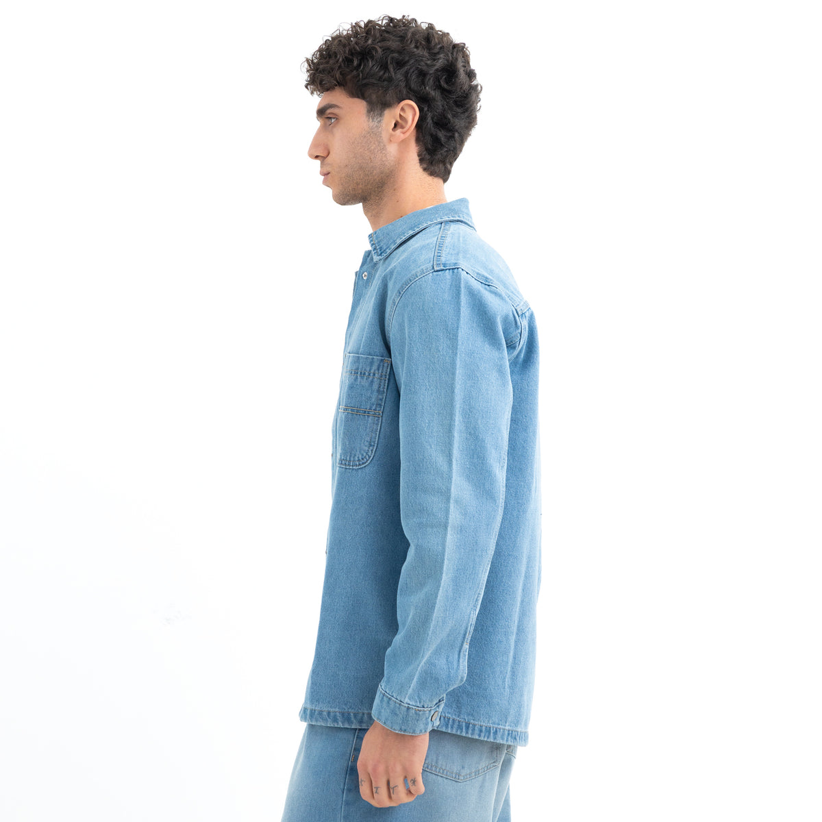 Over shirt L/S Denim 2 Pockets SHR-000441-W27