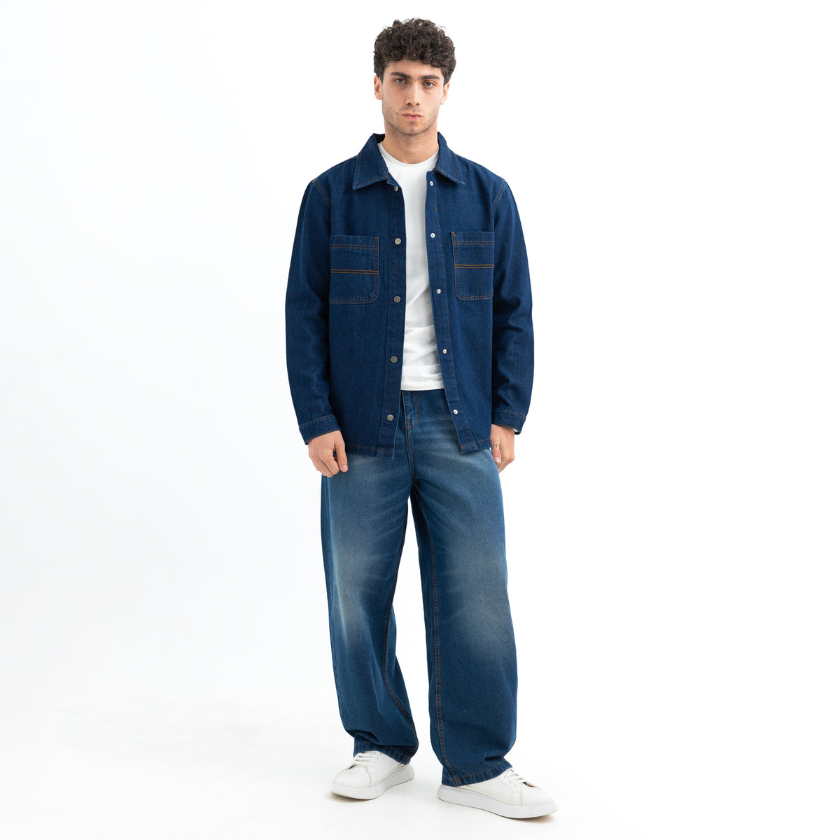 Over shirt L/S Denim 2 Pockets SHR-000441-W27