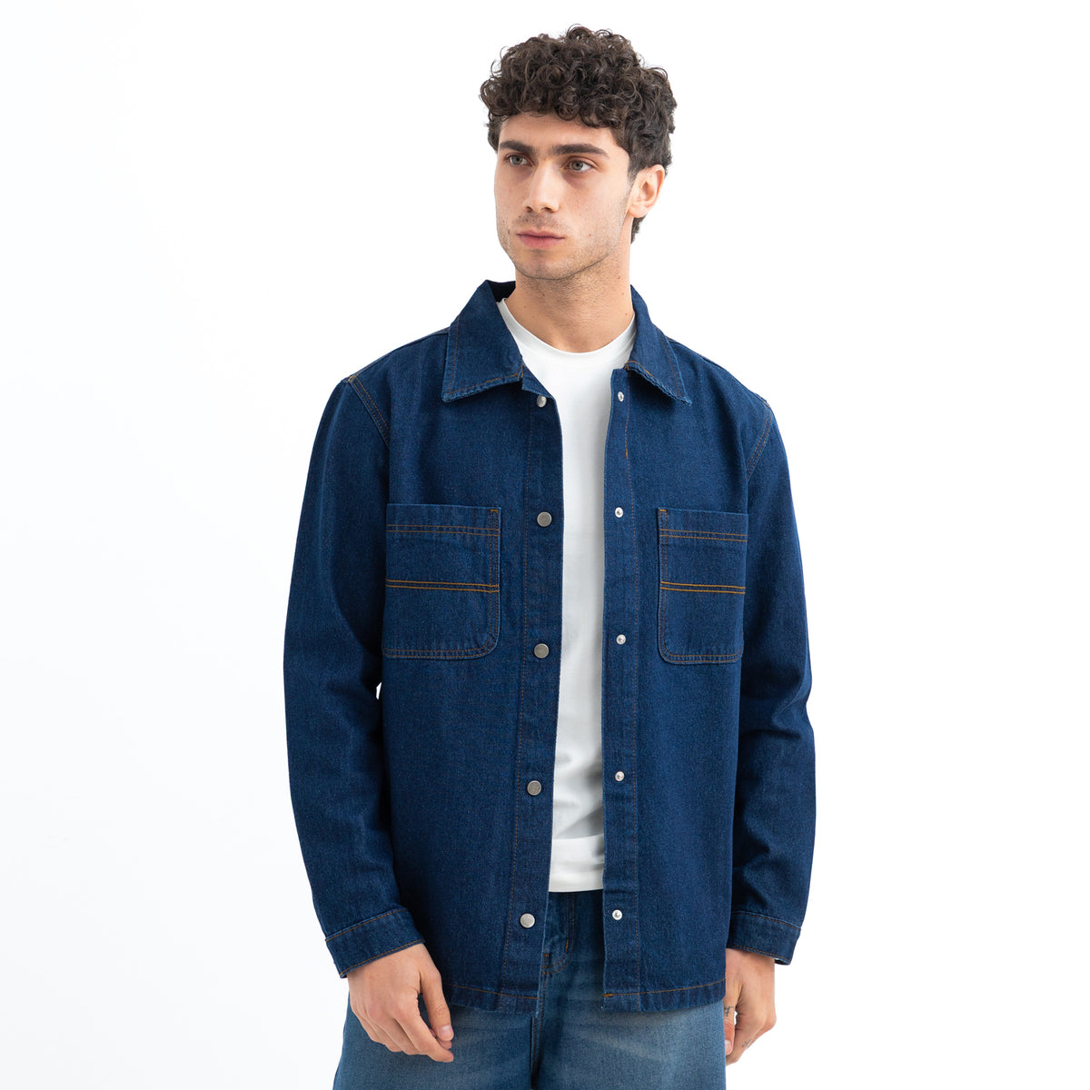 Over shirt L/S Denim 2 Pockets SHR-000441-W27