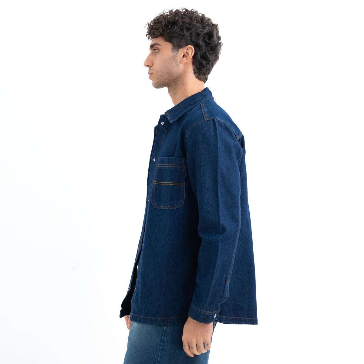 Over shirt L/S Denim 2 Pockets SHR-000441-W27
