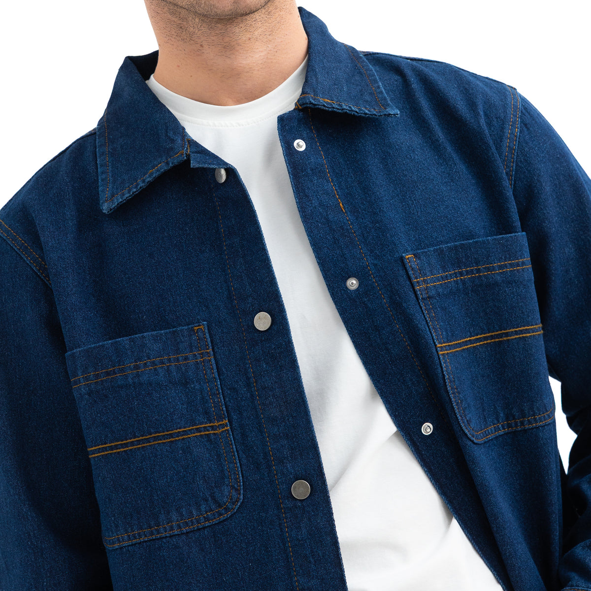 Over shirt L/S Denim 2 Pockets SHR-000441-W27