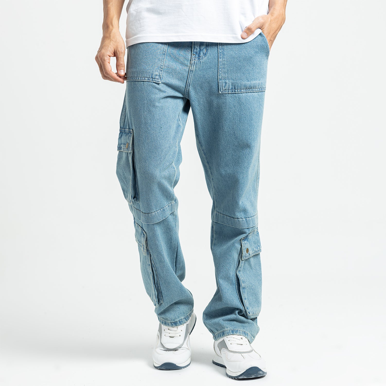 Jeans Wide Leg Cut & Saw-JN-578