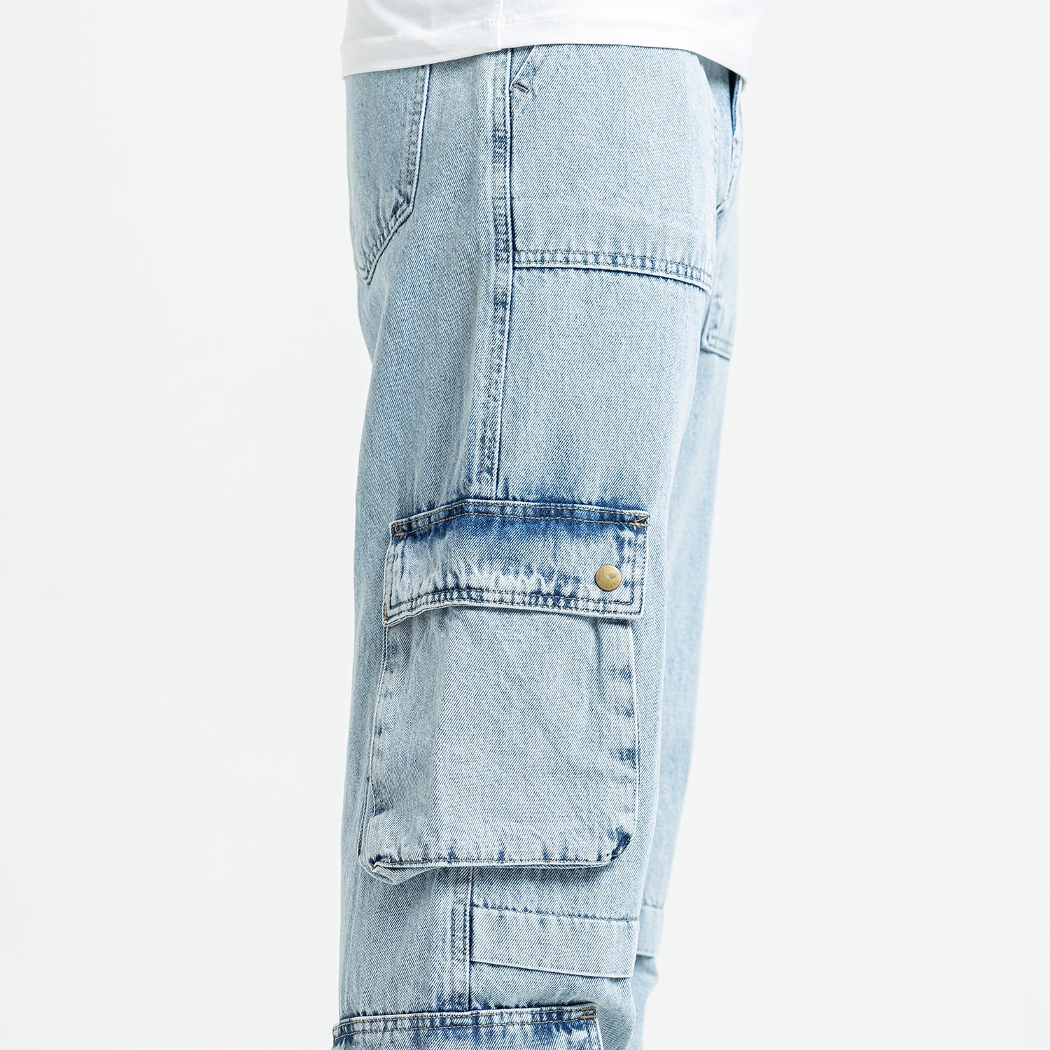 Jeans Wide Leg Cut & Saw-JN-578