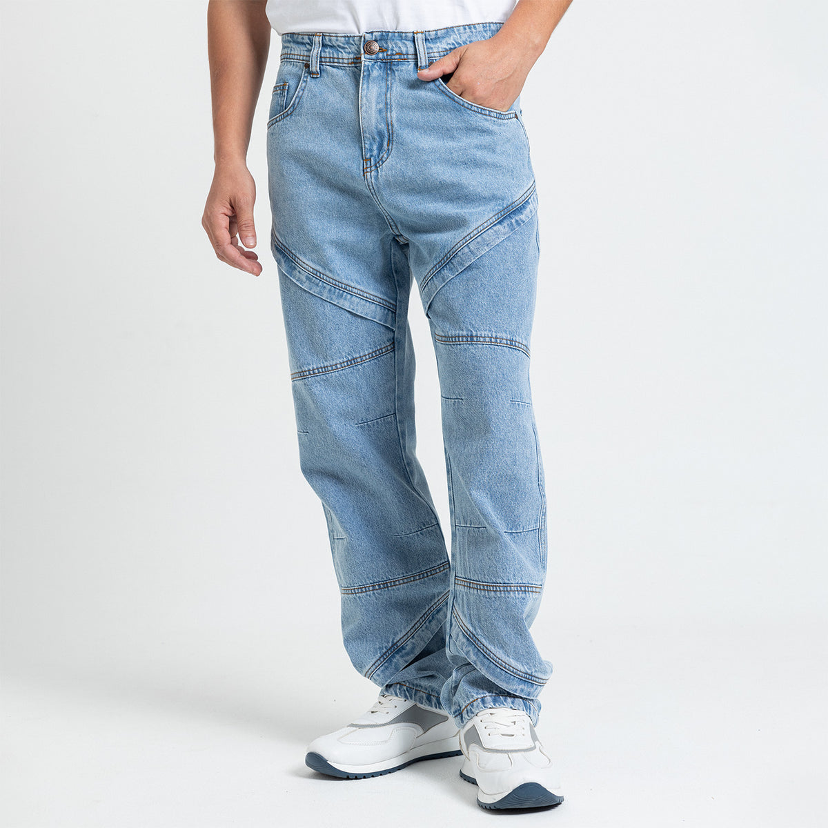 Jeans Wide Leg Cut & Saw-JN-579