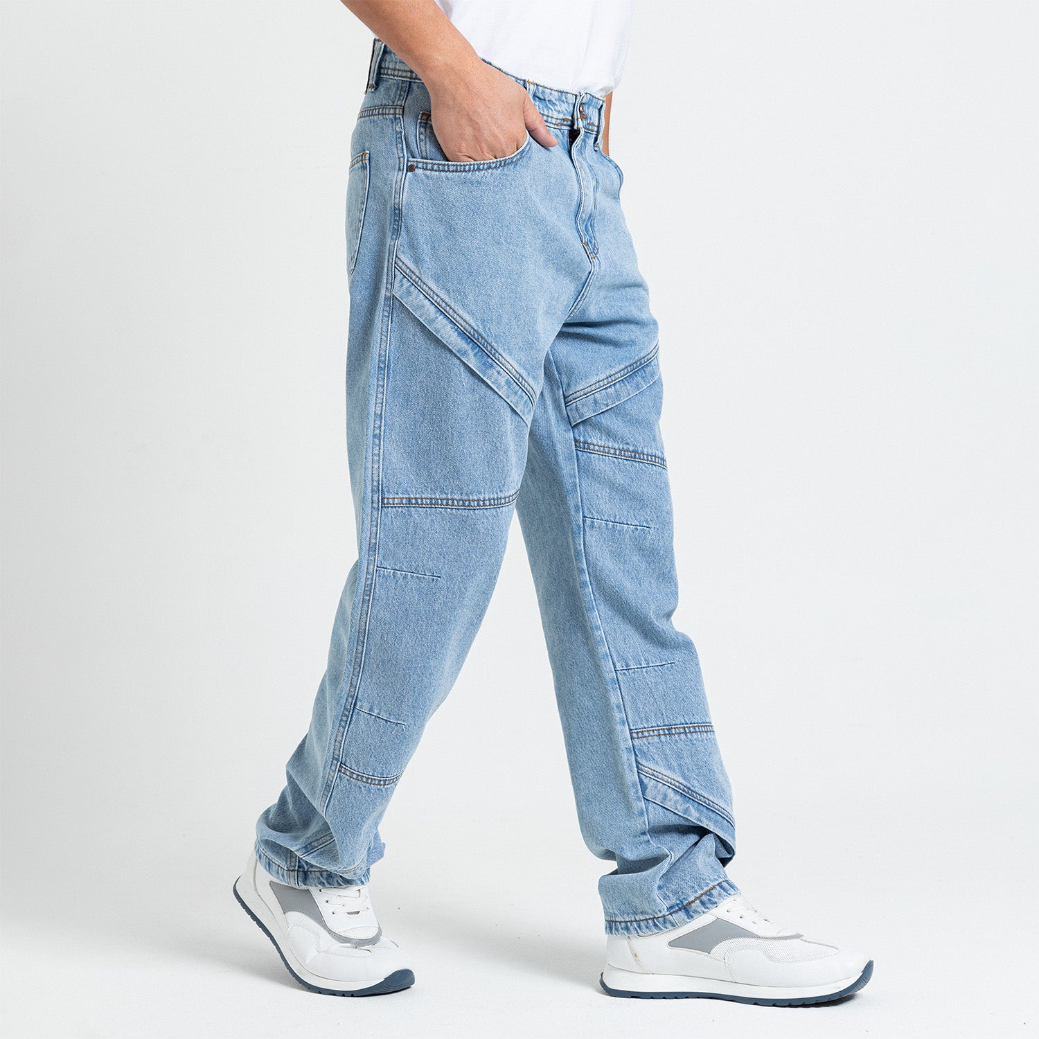 Jeans Wide Leg Cut & Saw-JN-579