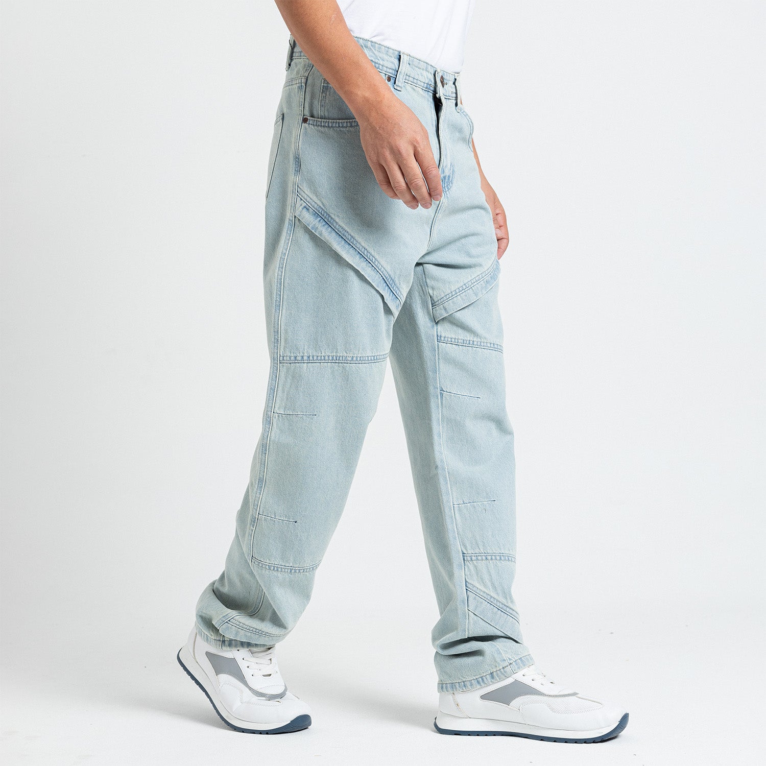 Jeans Wide Leg Cut & Saw-JN-579