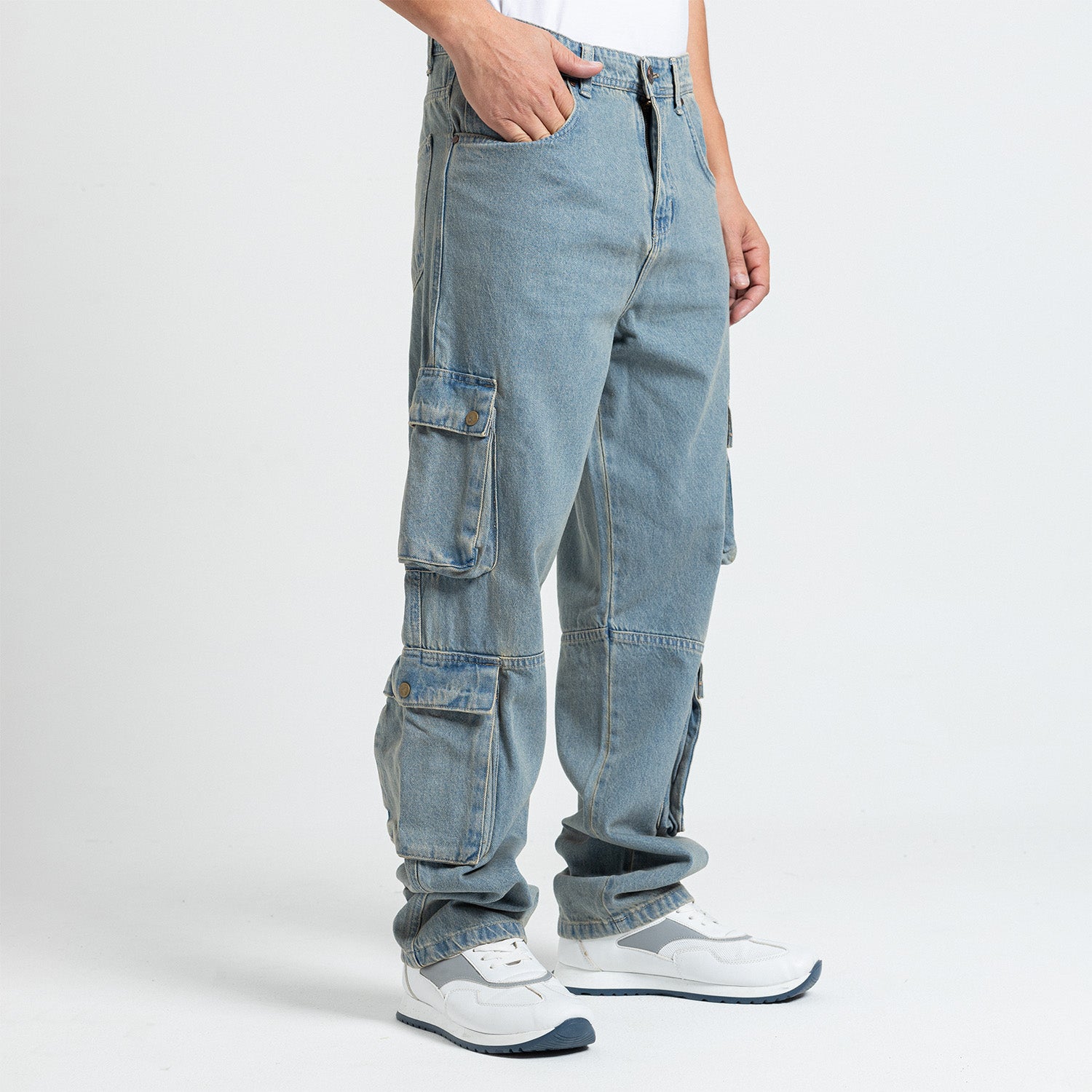 Jeans Wide Leg Cut & Saw-JN-580