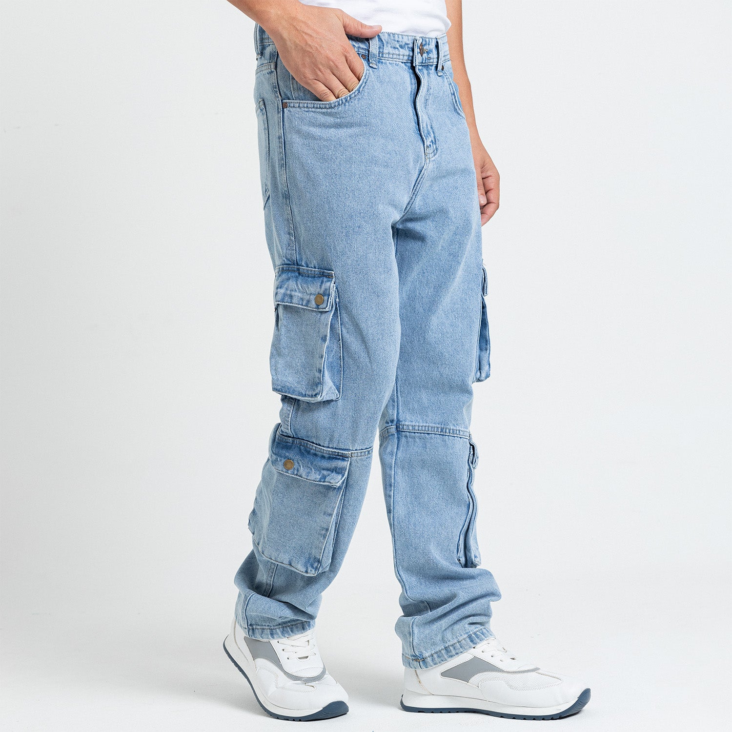 Jeans Wide Leg Cut & Saw-JN-580