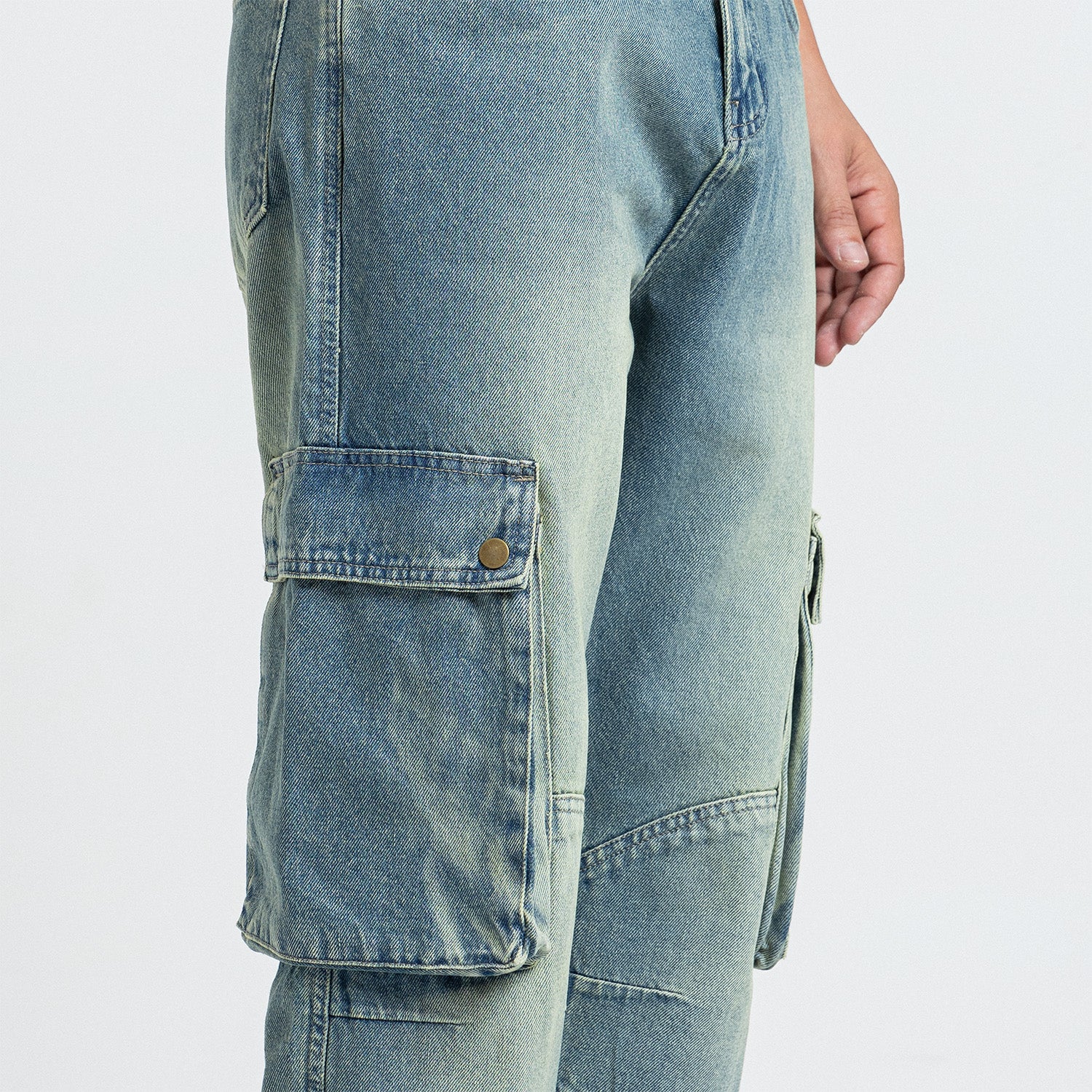 Jeans Wide Leg Cut & Saw-JN-583