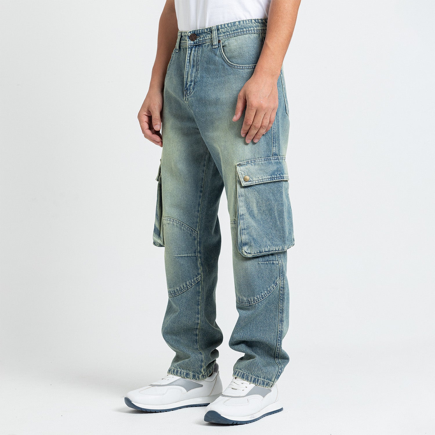 Jeans Wide Leg Cut & Saw-JN-583