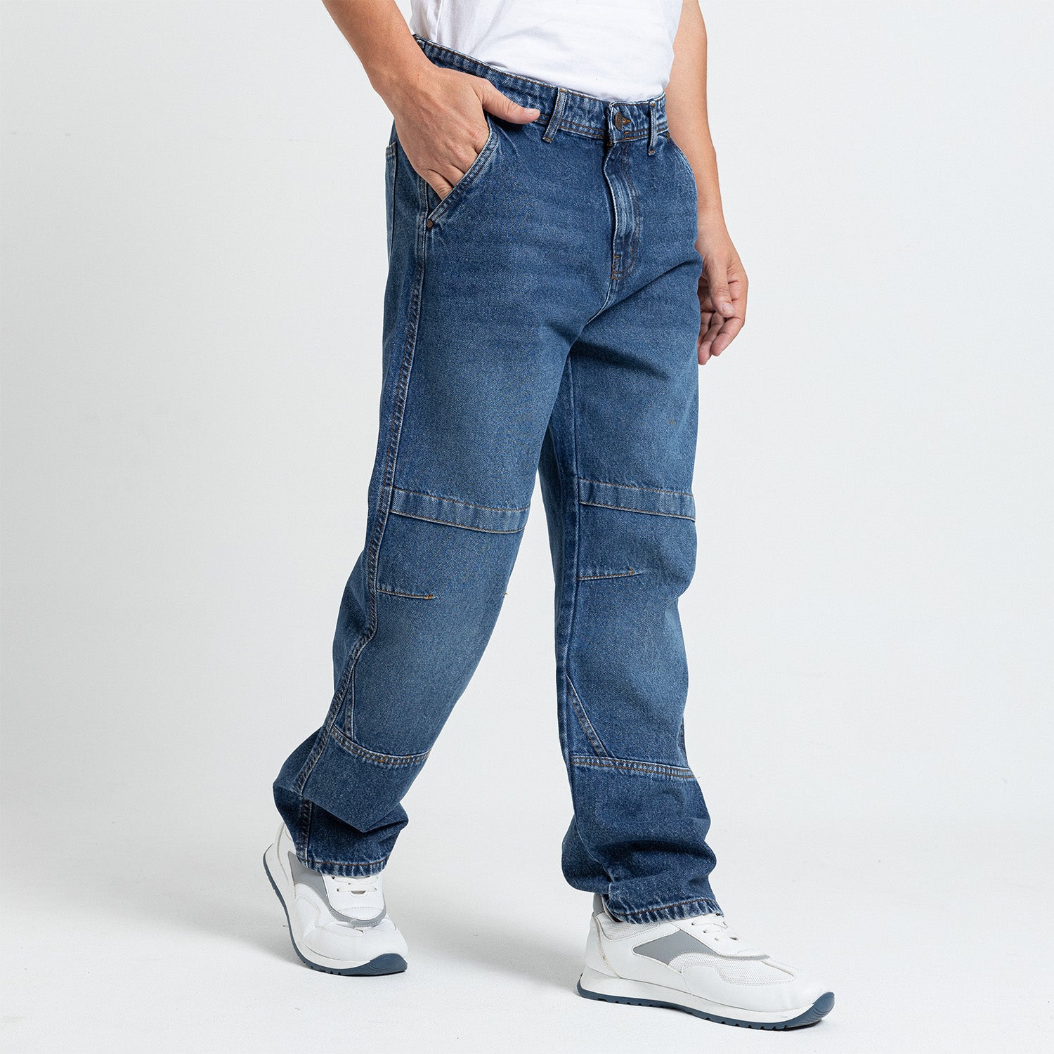 Jeans Wide Leg Cut & Saw-JN-589