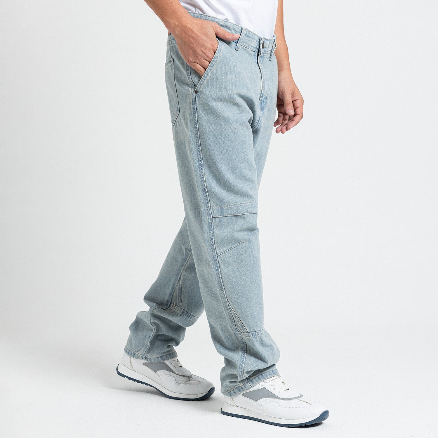 Jeans Wide Leg Cut & Saw-JN-589