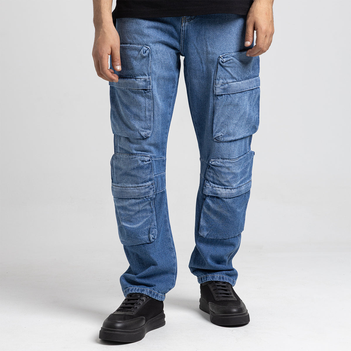 Jeans Wide Leg Basic 4 Pocket-JN-599