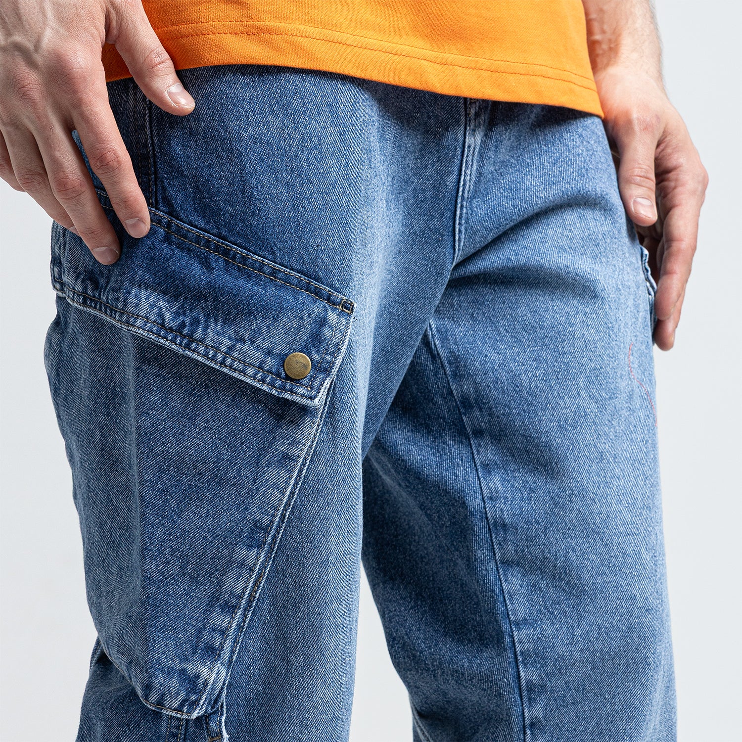 Jeans Wide Leg Basic 2 Pockets-JN-600 Secondary image