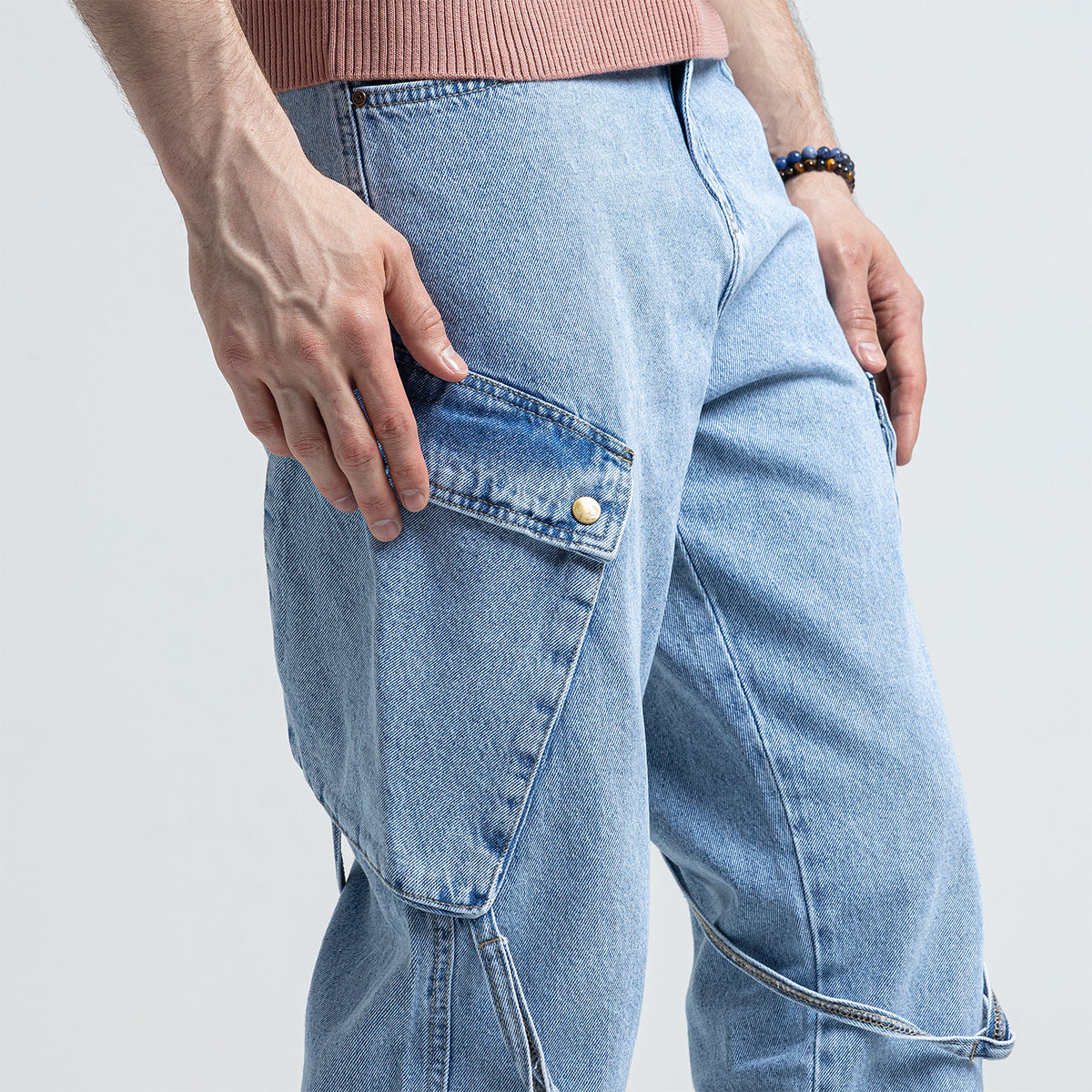 Jeans Wide Leg Basic 2 Pockets-JN-600