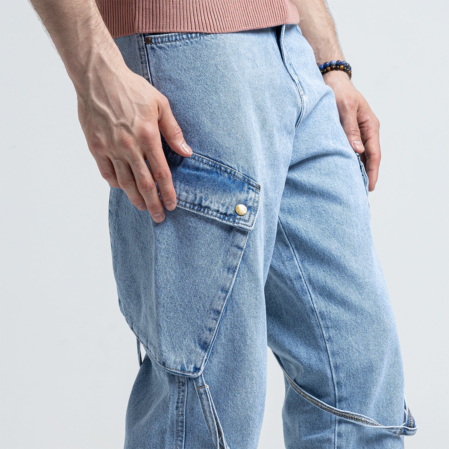 Jeans Wide Leg Basic 2 Pockets-JN-600