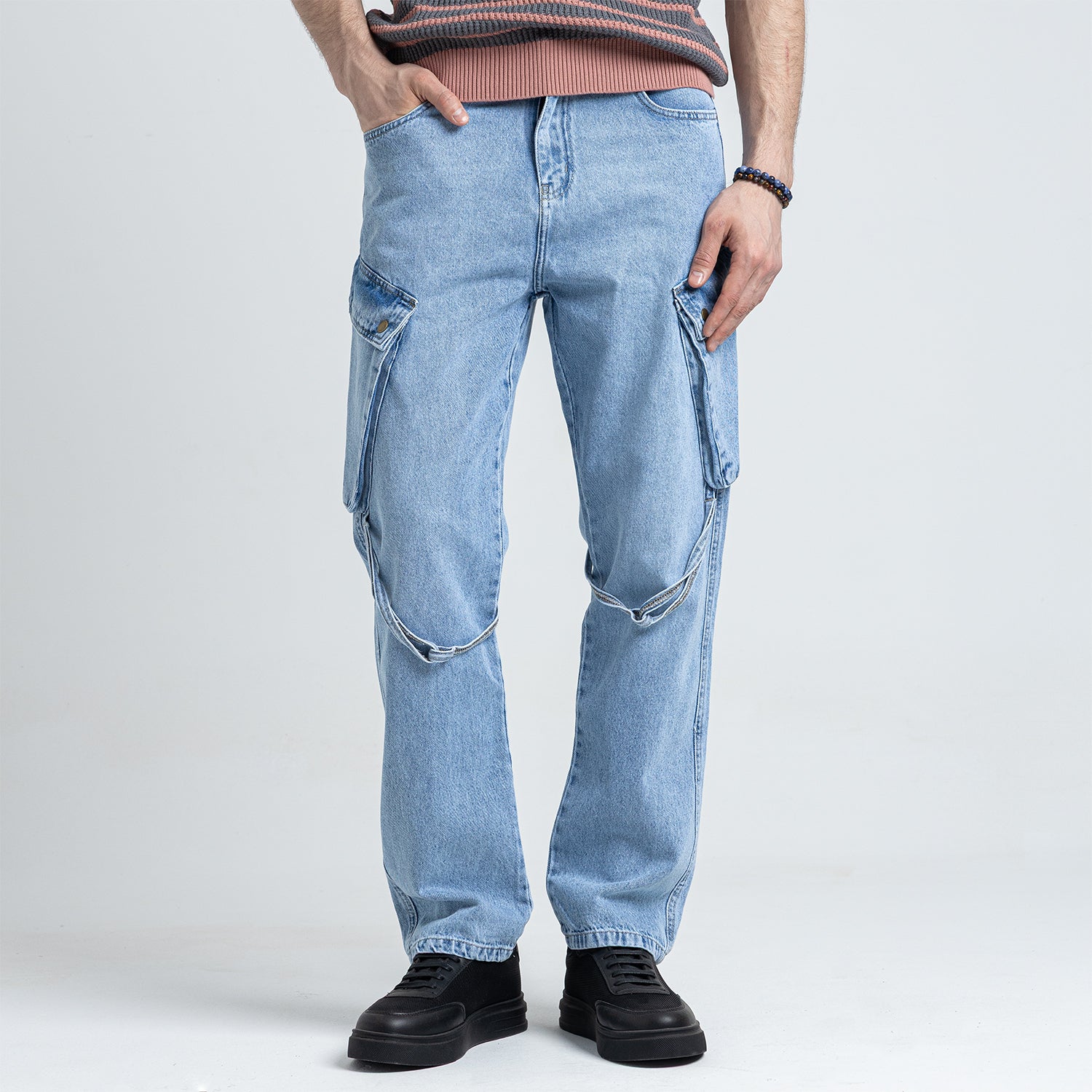 Jeans Wide Leg Basic 2 Pockets-JN-600